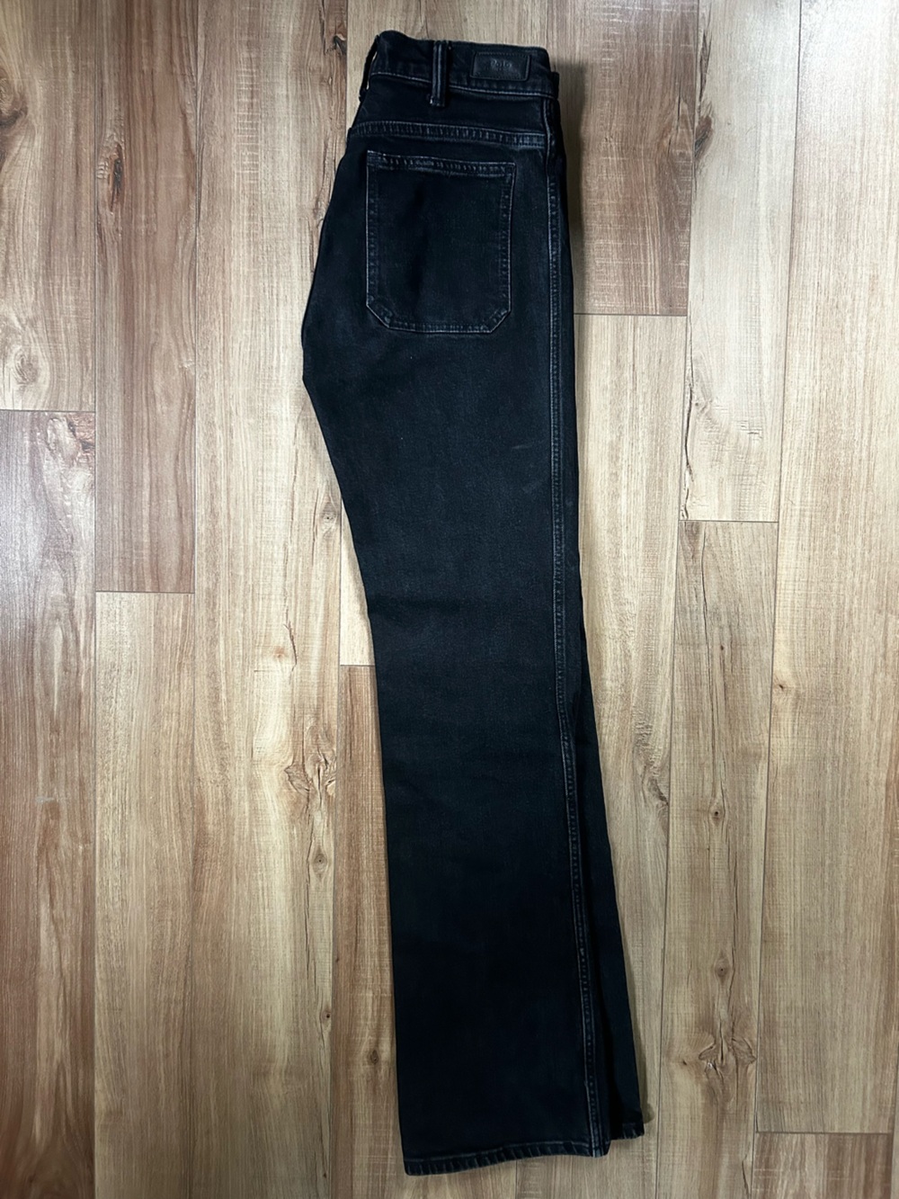 Ralph Lauren Black Flared Wide-Leg Jeans - Picture 3 of 6